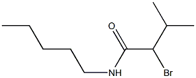 2-bromo-3-methyl-N-pentylbutanamide 结构式