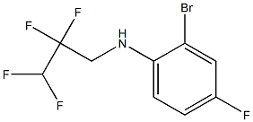 2-bromo-4-fluoro-N-(2,2,3,3-tetrafluoropropyl)aniline 结构式