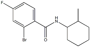 2-bromo-4-fluoro-N-(2-methylcyclohexyl)benzamide 结构式