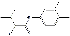 2-bromo-N-(3,4-dimethylphenyl)-3-methylbutanamide 结构式