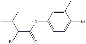 2-bromo-N-(4-bromo-3-methylphenyl)-3-methylbutanamide 结构式