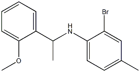 2-bromo-N-[1-(2-methoxyphenyl)ethyl]-4-methylaniline 结构式