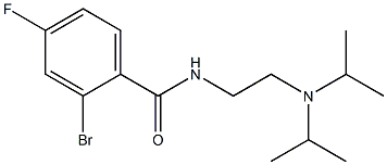 2-bromo-N-[2-(diisopropylamino)ethyl]-4-fluorobenzamide 结构式