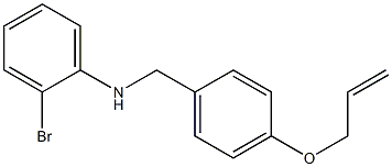 2-bromo-N-{[4-(prop-2-en-1-yloxy)phenyl]methyl}aniline 结构式