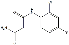 2-carbamothioyl-N-(2-chloro-4-fluorophenyl)acetamide 结构式