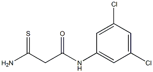 2-carbamothioyl-N-(3,5-dichlorophenyl)acetamide 结构式