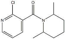 2-chloro-3-[(2,6-dimethylpiperidin-1-yl)carbonyl]pyridine 结构式