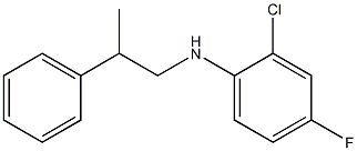 2-chloro-4-fluoro-N-(2-phenylpropyl)aniline 结构式