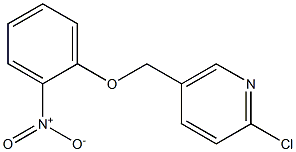 2-chloro-5-(2-nitrophenoxymethyl)pyridine 结构式