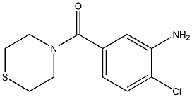 2-chloro-5-(thiomorpholin-4-ylcarbonyl)aniline 结构式