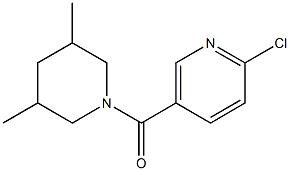 2-chloro-5-[(3,5-dimethylpiperidin-1-yl)carbonyl]pyridine 结构式