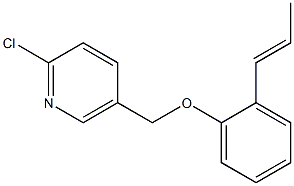 2-chloro-5-[2-(prop-1-en-1-yl)phenoxymethyl]pyridine 结构式