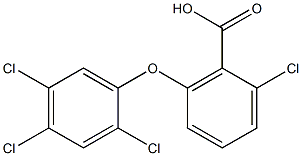 2-chloro-6-(2,4,5-trichlorophenoxy)benzoic acid 结构式