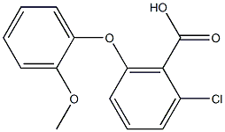 2-chloro-6-(2-methoxyphenoxy)benzoic acid 结构式