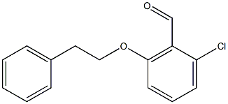 2-chloro-6-(2-phenylethoxy)benzaldehyde 结构式