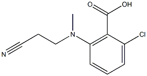 2-chloro-6-[(2-cyanoethyl)(methyl)amino]benzoic acid 结构式