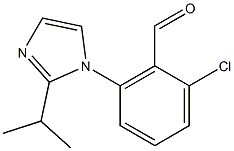 2-chloro-6-[2-(propan-2-yl)-1H-imidazol-1-yl]benzaldehyde 结构式