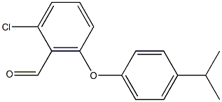 2-chloro-6-[4-(propan-2-yl)phenoxy]benzaldehyde 结构式