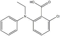 2-chloro-6-[ethyl(phenyl)amino]benzoic acid 结构式