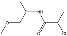 2-chloro-N-(1-methoxypropan-2-yl)propanamide 结构式