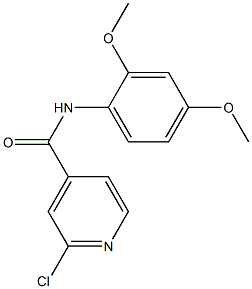 2-chloro-N-(2,4-dimethoxyphenyl)pyridine-4-carboxamide 结构式