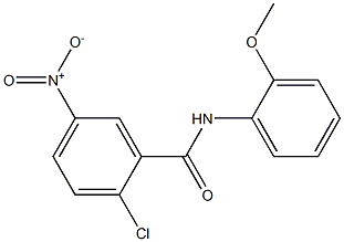 2-chloro-N-(2-methoxyphenyl)-5-nitrobenzamide 结构式