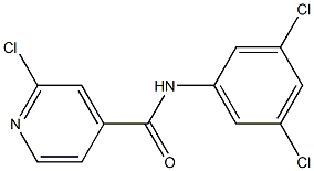 2-chloro-N-(3,5-dichlorophenyl)pyridine-4-carboxamide 结构式