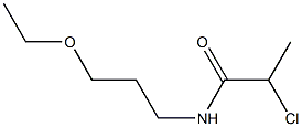 2-chloro-N-(3-ethoxypropyl)propanamide 结构式