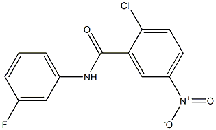 2-chloro-N-(3-fluorophenyl)-5-nitrobenzamide 结构式