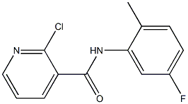 2-chloro-N-(5-fluoro-2-methylphenyl)pyridine-3-carboxamide 结构式