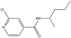 2-chloro-N-(pentan-2-yl)pyridine-4-carboxamide 结构式