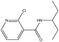 2-chloro-N-(pentan-3-yl)pyridine-3-carboxamide 结构式