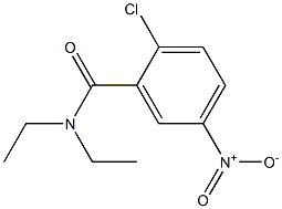 2-chloro-N,N-diethyl-5-nitrobenzamide 结构式