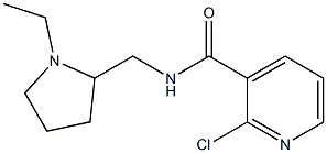 2-chloro-N-[(1-ethylpyrrolidin-2-yl)methyl]pyridine-3-carboxamide 结构式