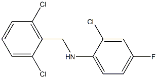 2-chloro-N-[(2,6-dichlorophenyl)methyl]-4-fluoroaniline 结构式