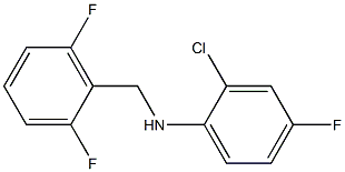 2-chloro-N-[(2,6-difluorophenyl)methyl]-4-fluoroaniline 结构式