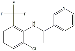 2-chloro-N-[1-(pyridin-3-yl)ethyl]-6-(trifluoromethyl)aniline 结构式