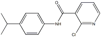 2-chloro-N-[4-(propan-2-yl)phenyl]pyridine-3-carboxamide 结构式