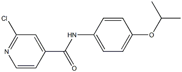 2-chloro-N-[4-(propan-2-yloxy)phenyl]pyridine-4-carboxamide 结构式