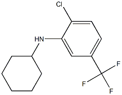 2-chloro-N-cyclohexyl-5-(trifluoromethyl)aniline 结构式