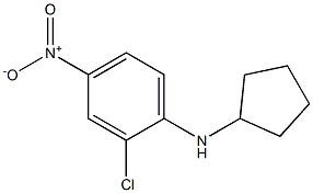 2-chloro-N-cyclopentyl-4-nitroaniline 结构式