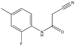 2-cyano-N-(2-fluoro-4-methylphenyl)acetamide 结构式