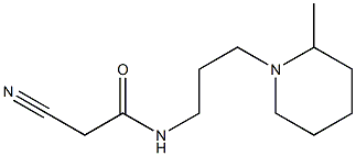 2-cyano-N-[3-(2-methylpiperidin-1-yl)propyl]acetamide 结构式