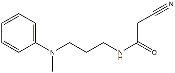 2-cyano-N-{3-[methyl(phenyl)amino]propyl}acetamide 结构式