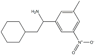 2-cyclohexyl-1-(3-methyl-5-nitrophenyl)ethan-1-amine 结构式