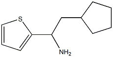 2-cyclopentyl-1-(thiophen-2-yl)ethan-1-amine 结构式