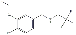 2-ethoxy-4-{[(2,2,2-trifluoroethyl)amino]methyl}phenol 结构式