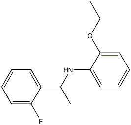 2-ethoxy-N-[1-(2-fluorophenyl)ethyl]aniline 结构式