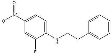 2-fluoro-4-nitro-N-(2-phenylethyl)aniline 结构式