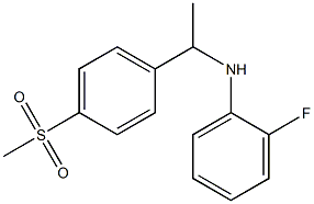 2-fluoro-N-[1-(4-methanesulfonylphenyl)ethyl]aniline 结构式